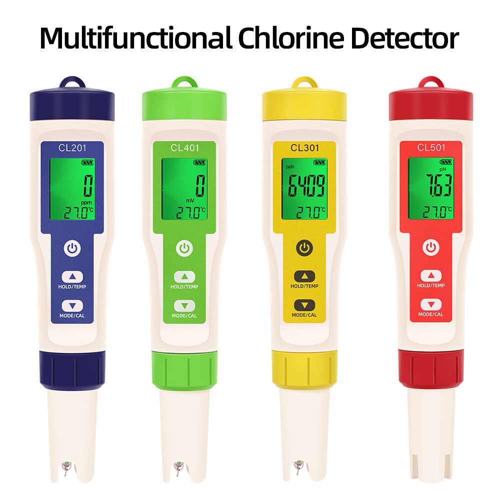 Marine Aquarium Water Testing - PH/CL2/H2/ORP/Misuratore di temperatura Rilevatore di cloro