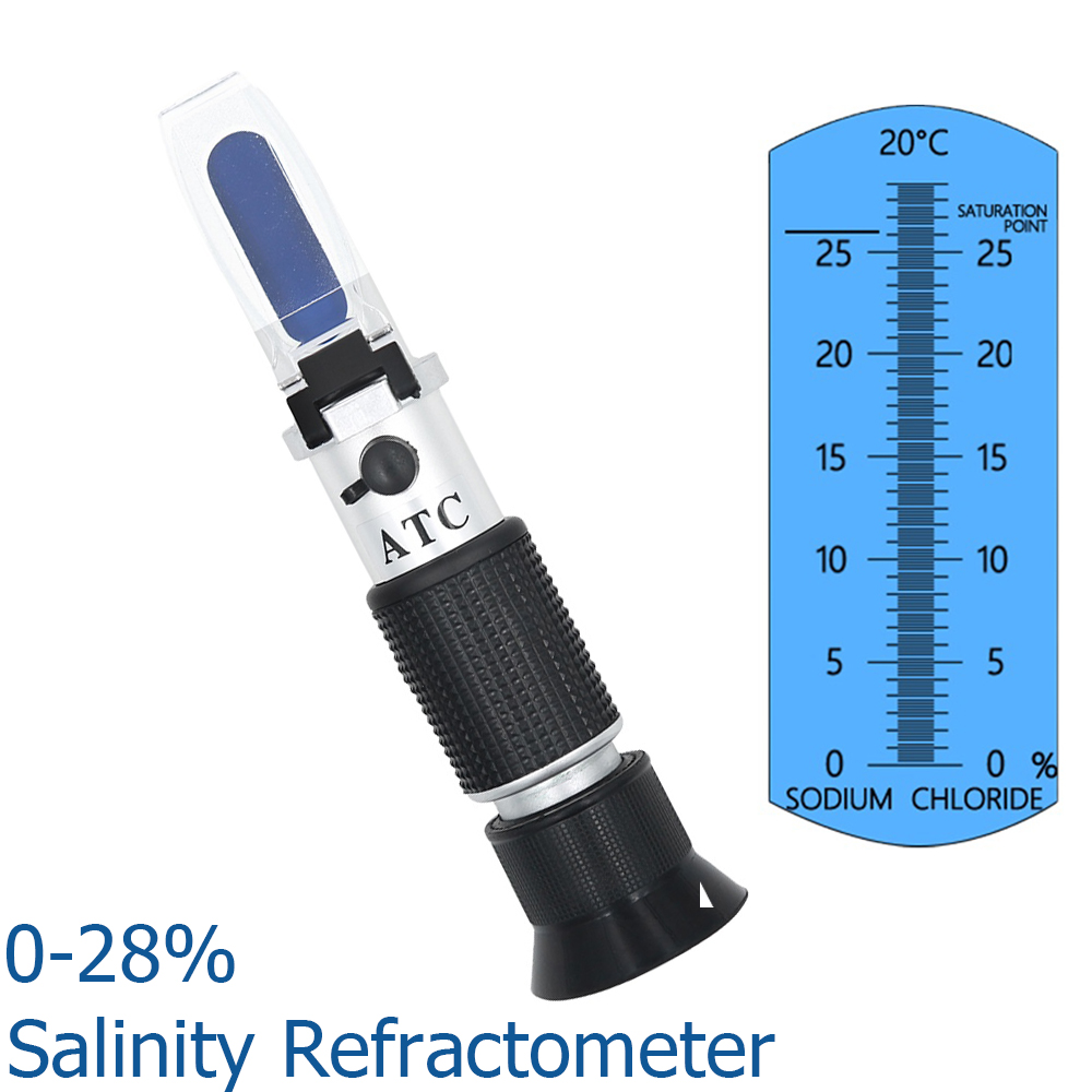 Refractometer Salinity - Rifrattometro ATC Misuratore di salinità dell'acqua