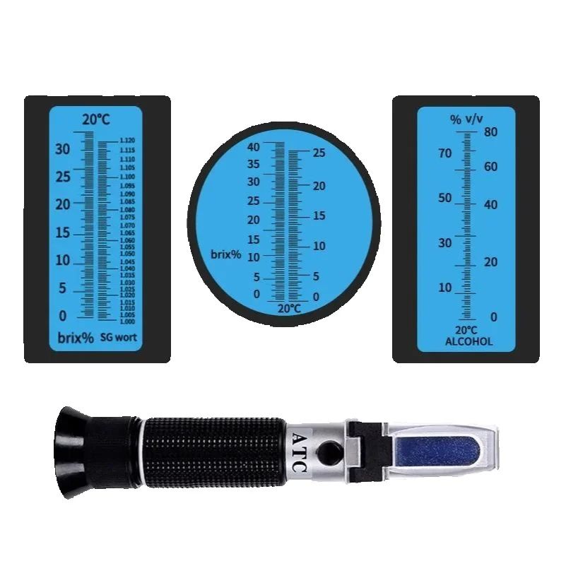 Refractometer Salinity - Alcolometro portatile accurato per vino, birra,