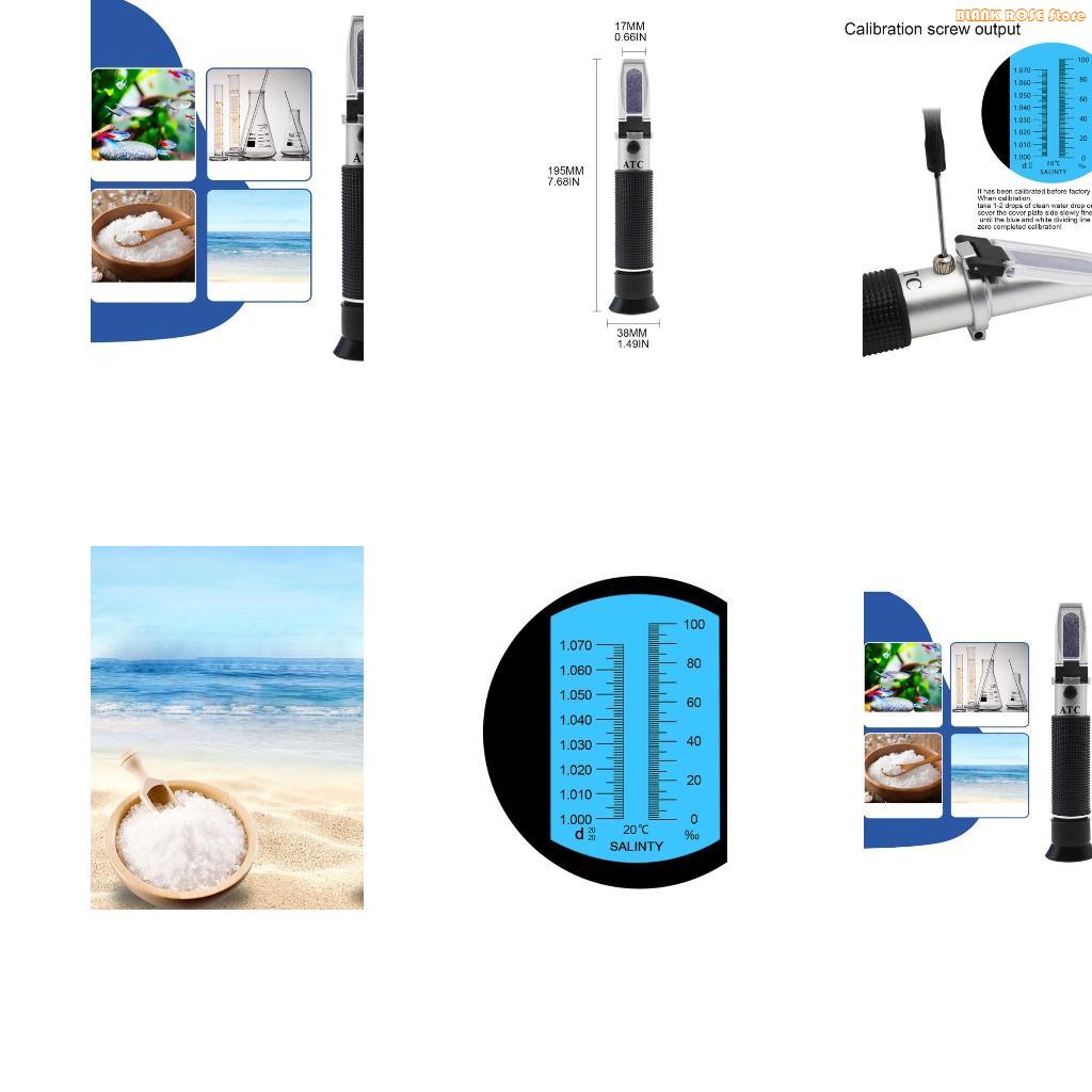 Refractometer Salinity - K1AE Rifrattometro salinità Tester concentrazione sale
