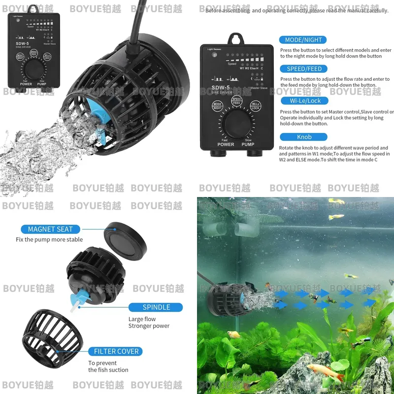 Powerhead Wave Maker - Pompa di Circolazione Silenziosa WiFi per