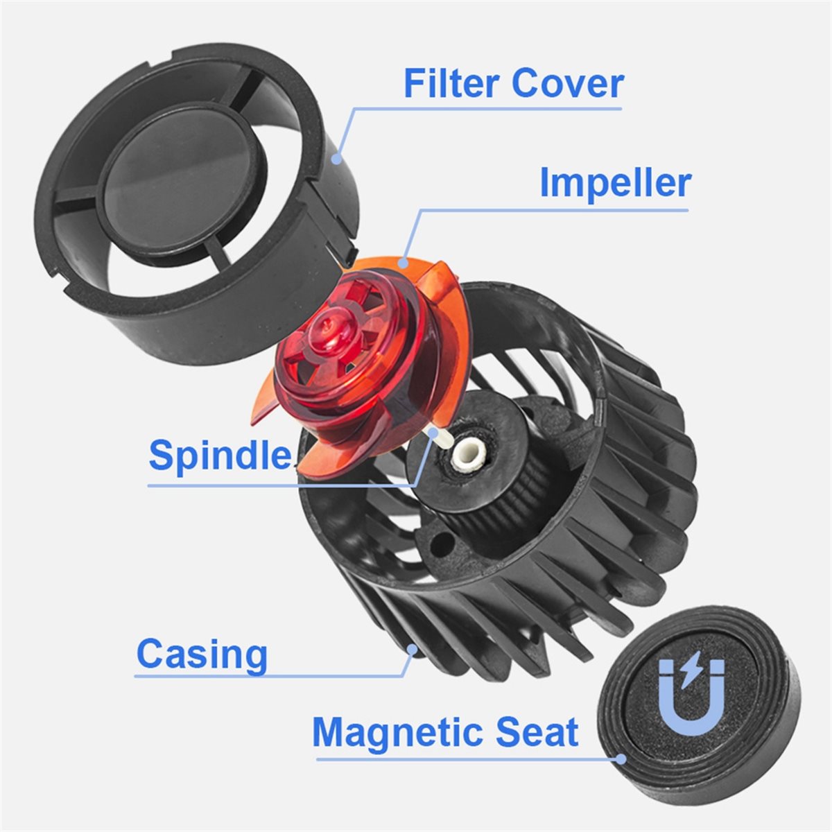 Powerhead Wave Maker - NUOVO Fish Magnetic Aquarium Wave Maker