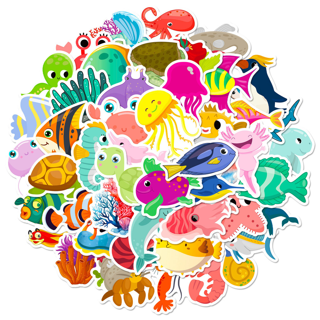 50 Adesivi con Animali Marini  - Marine Life Aquariums recensione e prezzo