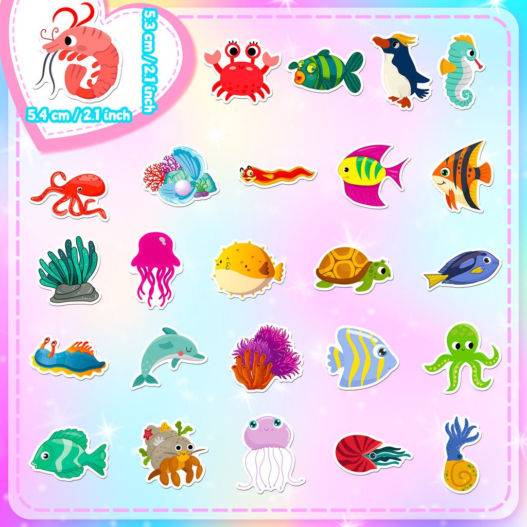 50 Adesivi con Animali Marini  - Marine Life Aquariums recensione e prezzo