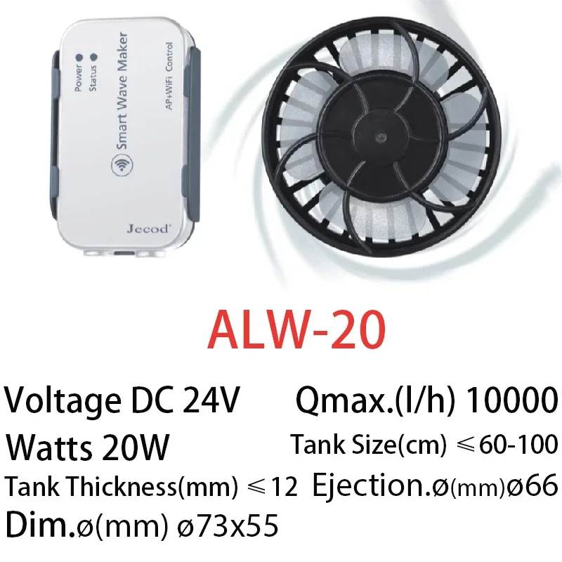 Jebao Jecod Nuova serie ALW WI - Powerhead Wave Maker recensione e prezzo