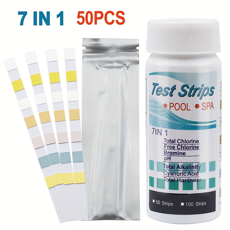 7-in-1 50/100pcs Piscina PH St - Marine Aquarium Water Testing recensione e prezzo