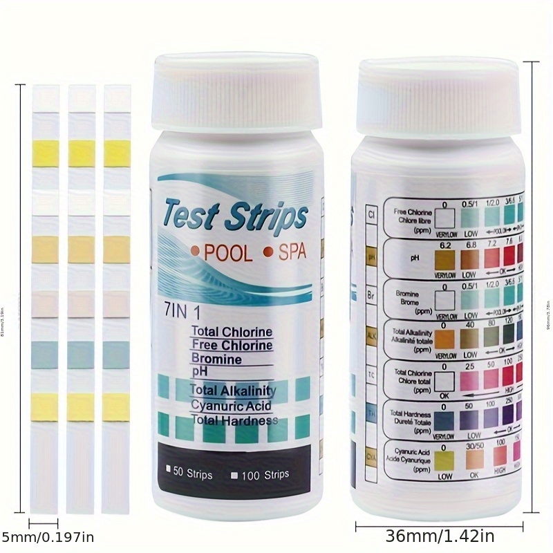 7-in-1 50/100pcs Piscina PH St - Marine Aquarium Water Testing recensione e prezzo