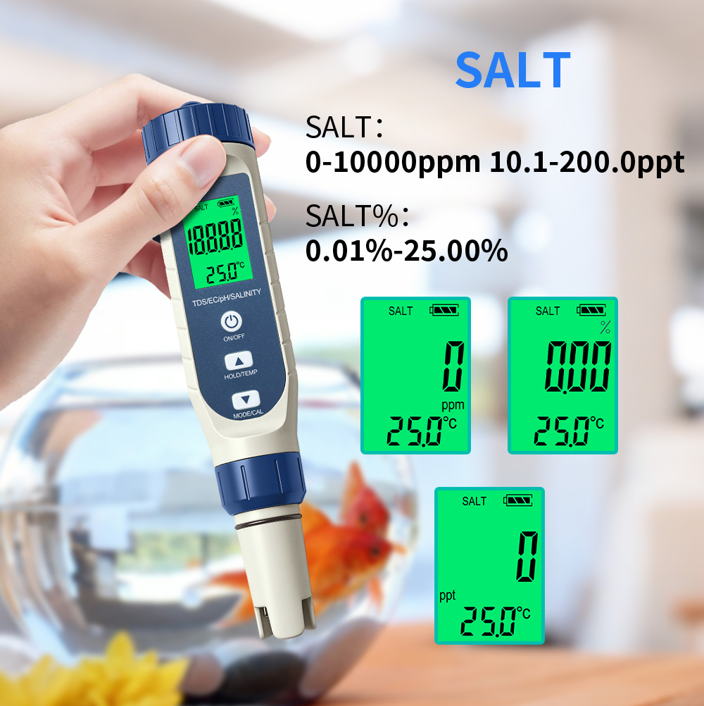 Penna Digitale 5 in 1 per Test - Marine Aquarium Water Testing recensione e prezzo