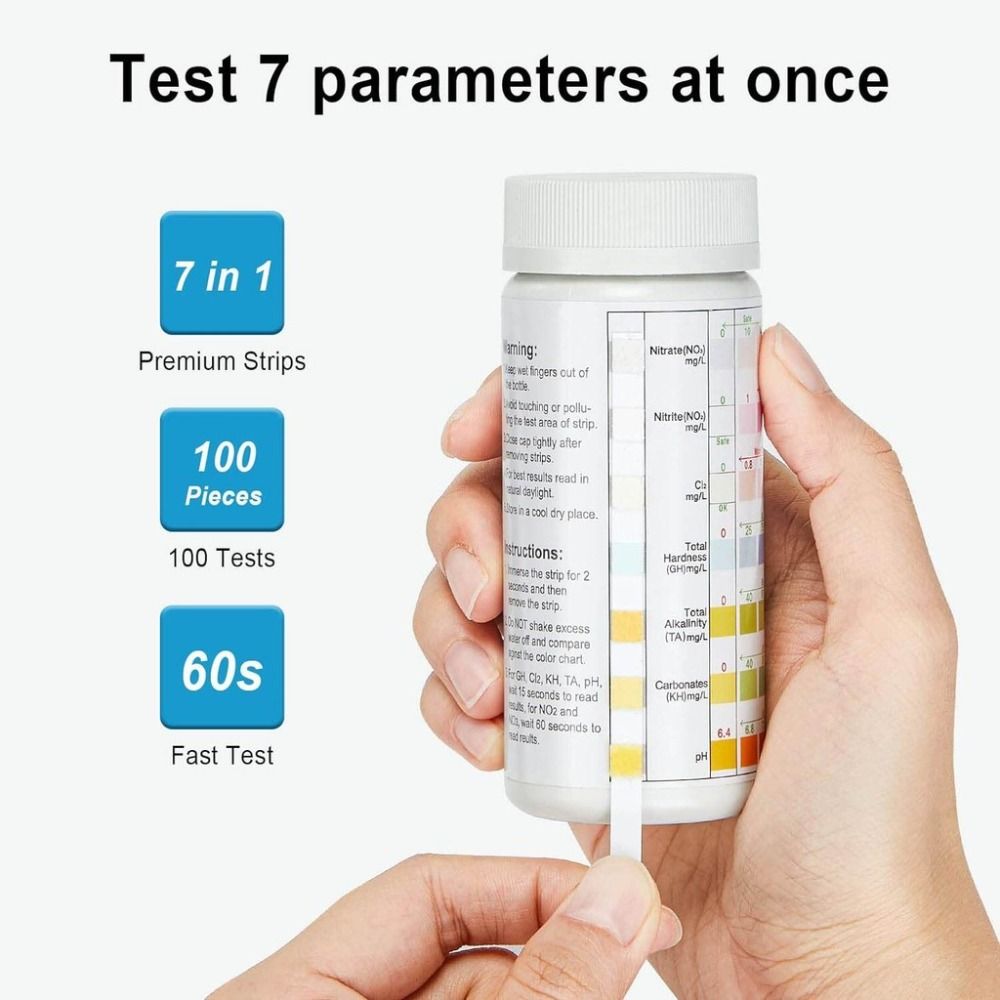 7 in 1 100 pezzi strisce reatt - Marine Aquarium Water Testing recensione e prezzo