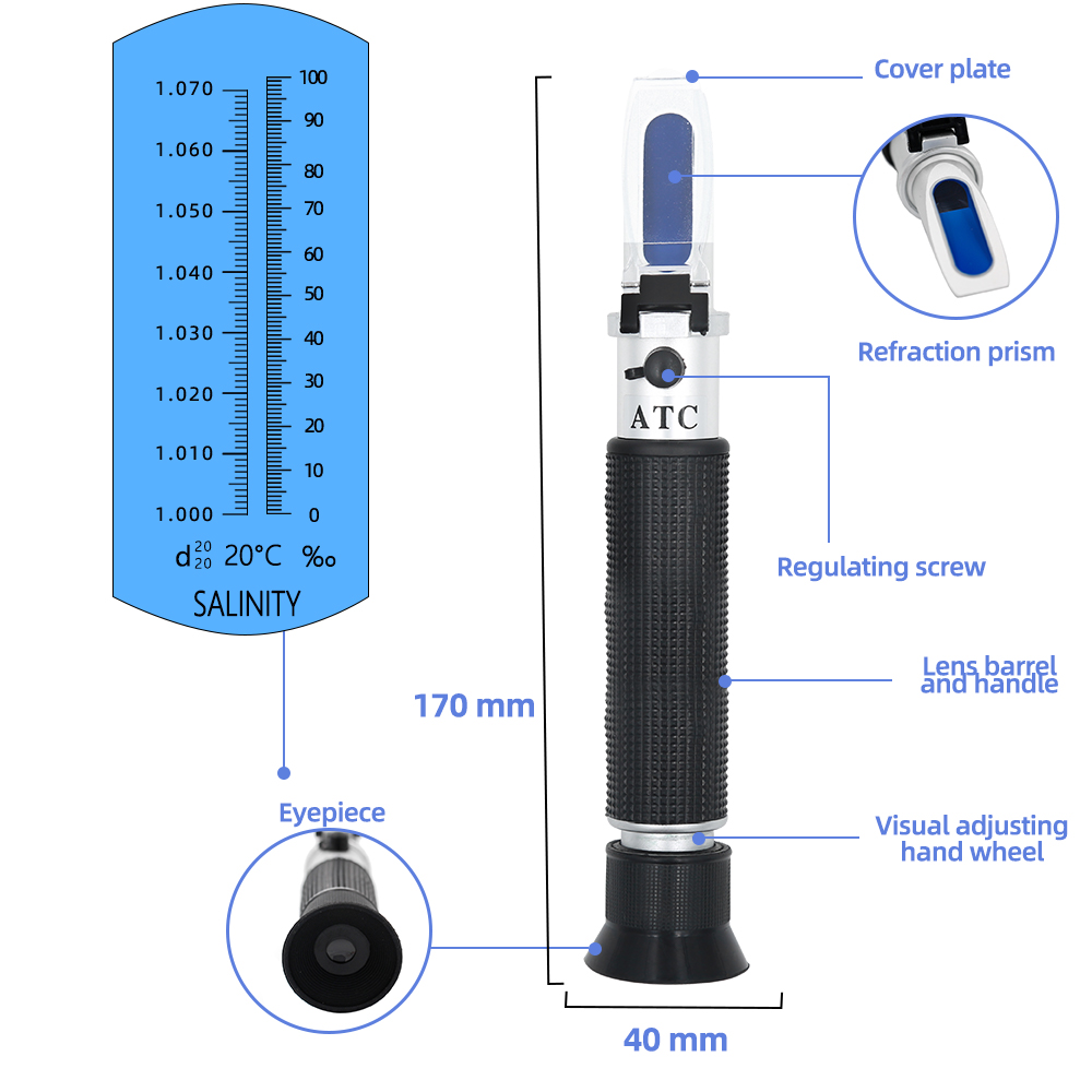 Rifrattometro di salinità port - Refractometer Salinity recensione e prezzo